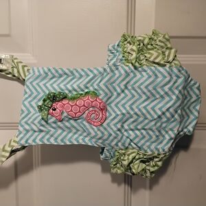 Blue and Green Chevron Kids Accessory